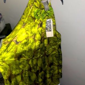 Gorgeous flare silk tank top